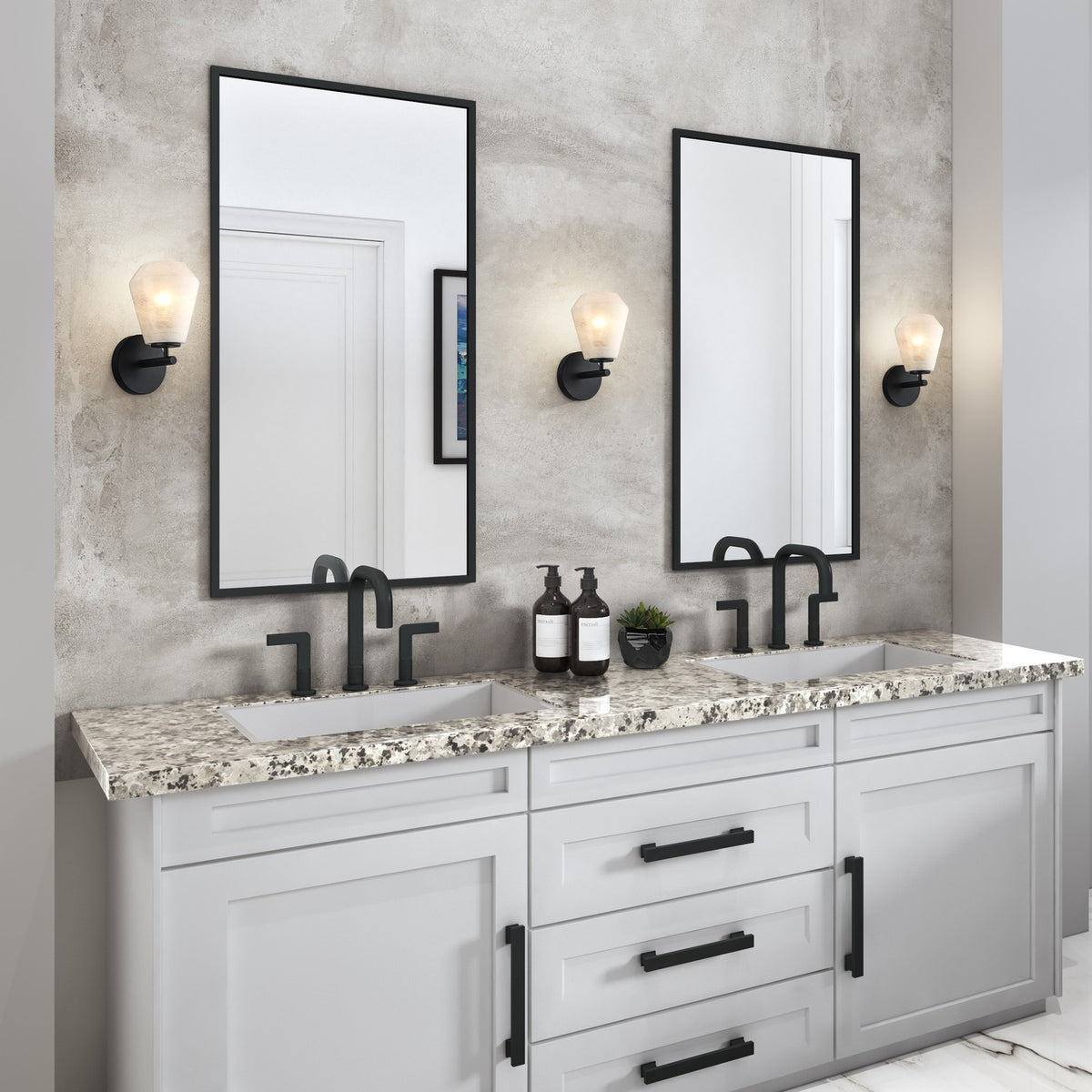 Artcraft Canada - AC12181BK - One Light Wall Sconce - Brooke - Black