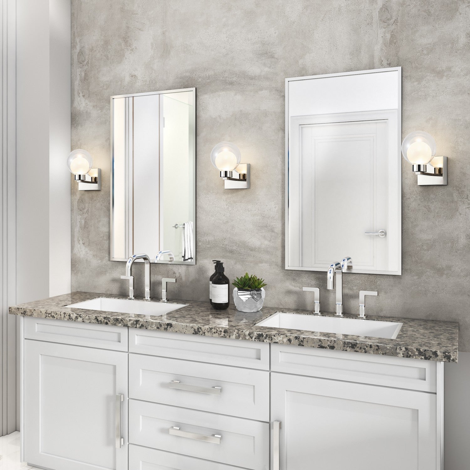 Artcraft Canada - AC12191PN - DEL Murale - Colton - Chrome