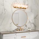 Artcraft Canada - AC12215BR - Five Light Bathroom Vanity - Lily - Brushed Brass