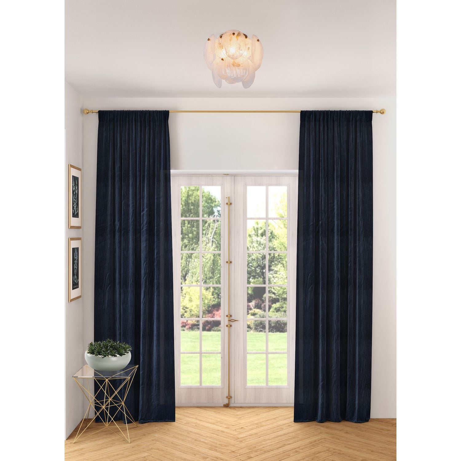Artcraft Canada - AC12216BR - Three Light Semi Flush Mount - Lily - Brushed Brass