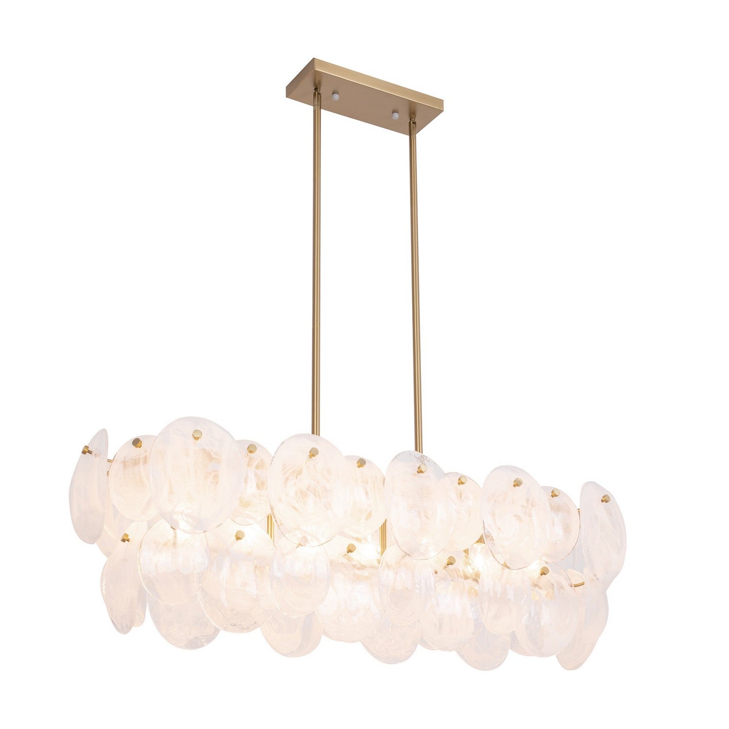 Artcraft Canada - AC12217BR - Seven Light Island Pendant - Lily - Brushed Brass
