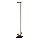 Artcraft Canada - AC6816BK - LED Floor Lamp - Cascata - Black, Brushed Brass
