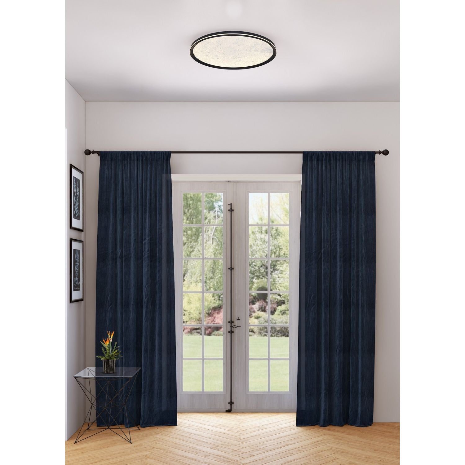 Artcraft Canada - AC6872BK - LED Flush Mount - Luna - Black
