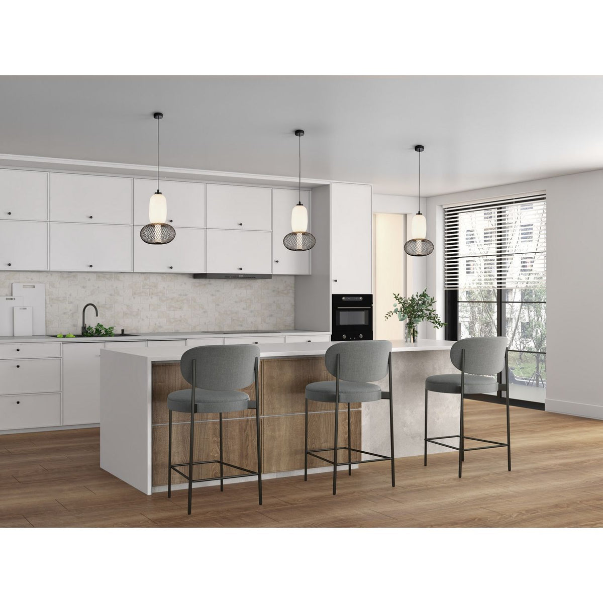 Artcraft Canada - AC7461BK - LED Pendant - Ace - Black