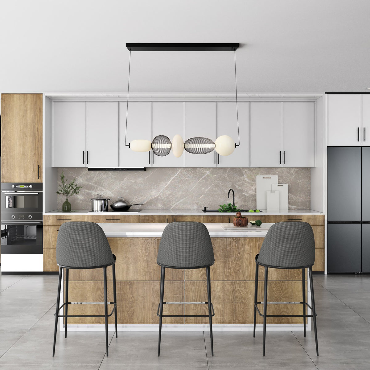 Artcraft Canada - AC7462BK - LED Island Pendant - Ace - Black