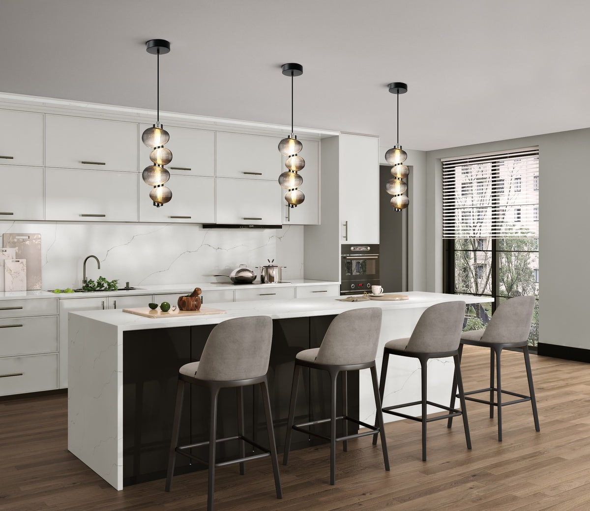 Artcraft Canada - AC7801CH - LED Pendant - Ariel - Chrome