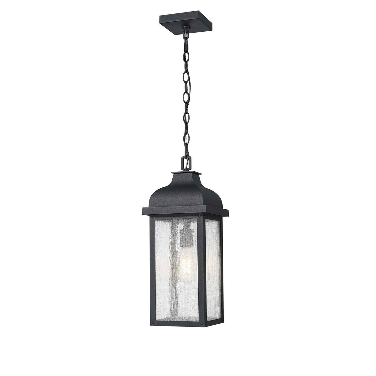 Artcraft Canada - AC8185BK - One Light Outdoor Pendant - Madrid - Black