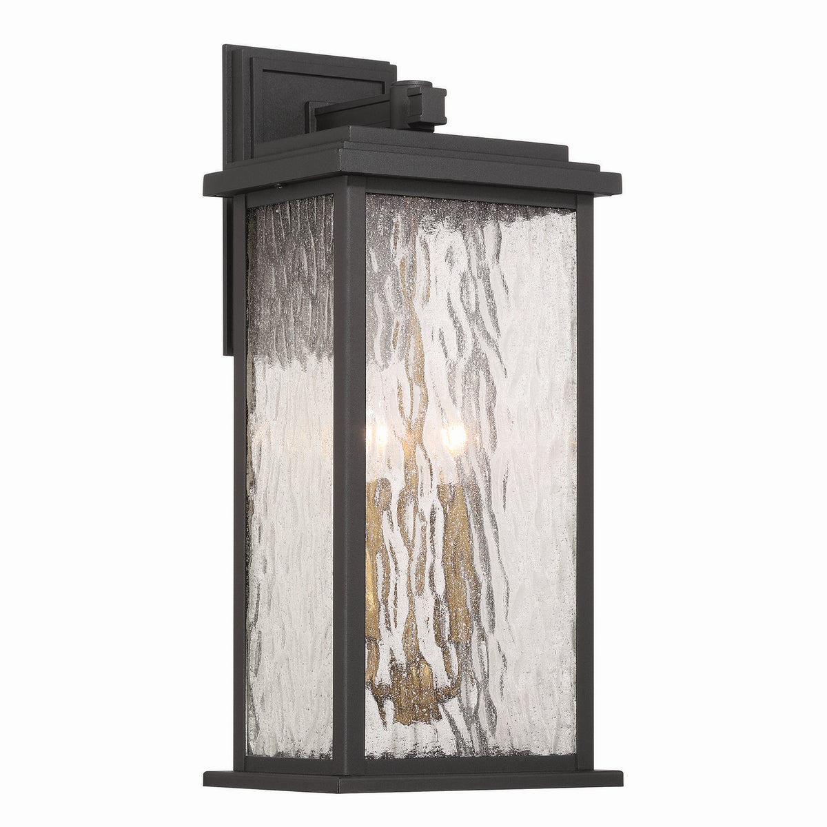 Artcraft Canada - AC9272BK - Two Light Outdoor Wall Sconce - Estate - Black, Brass