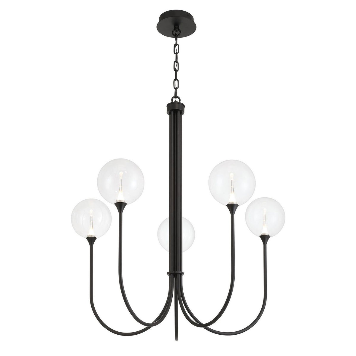 Eurofase Canada - 48923-019 - Five Light Chandelier - Black