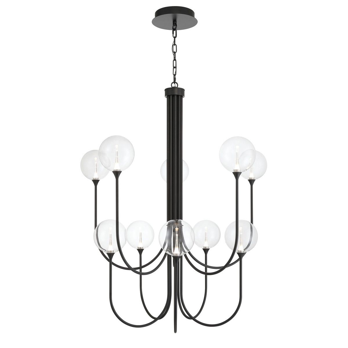 Eurofase Canada - 48926-010 - Ten Light Chandelier - Black