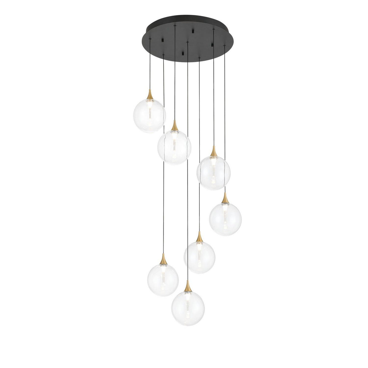 Eurofase Canada - 48928-014 - Seven Light Chandelier - Gold