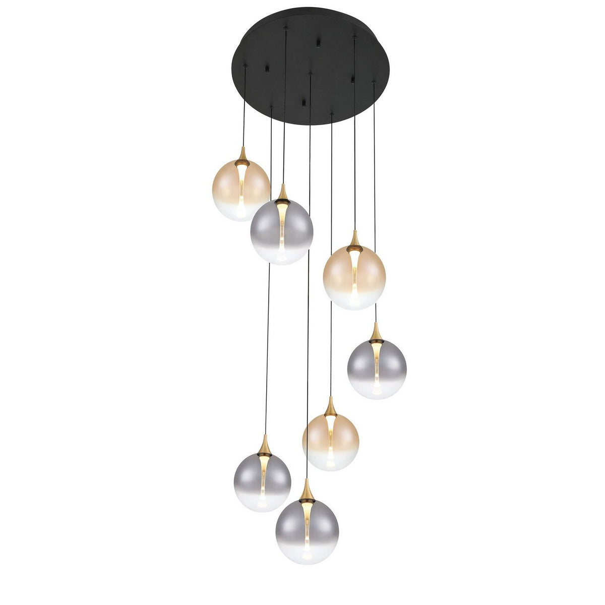 Eurofase Canada - 48928-045 - Seven Light Chandelier - Gold