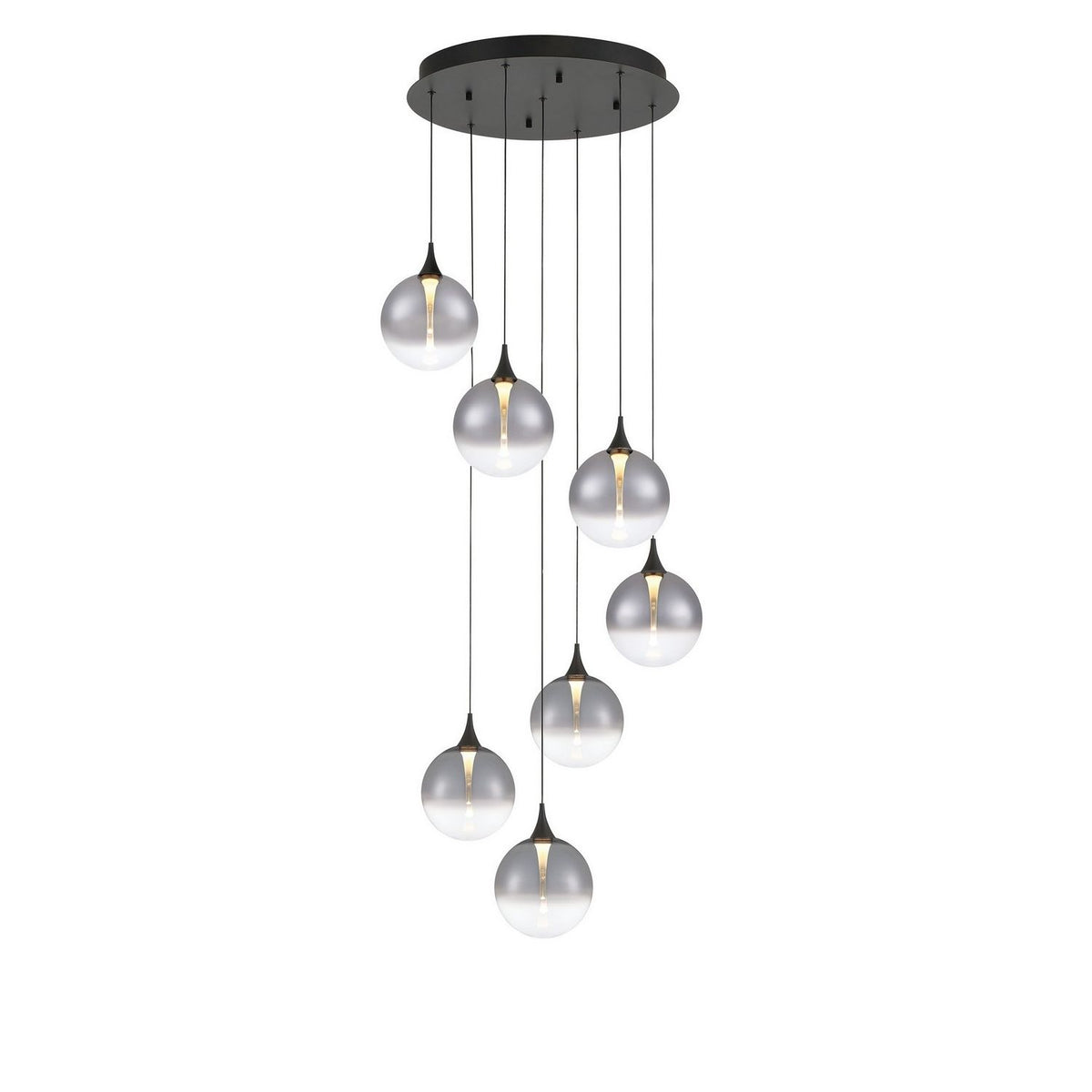 Eurofase Canada - 48929-028 - Seven Light Chandelier - Black