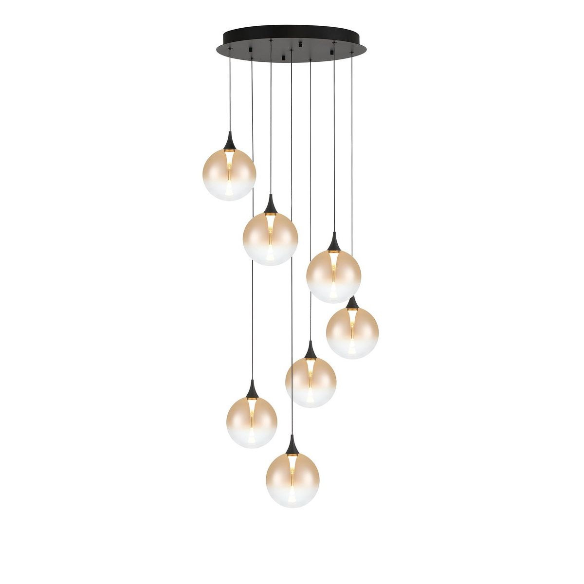 Eurofase Canada - 48929-035 - Seven Light Chandelier - Black