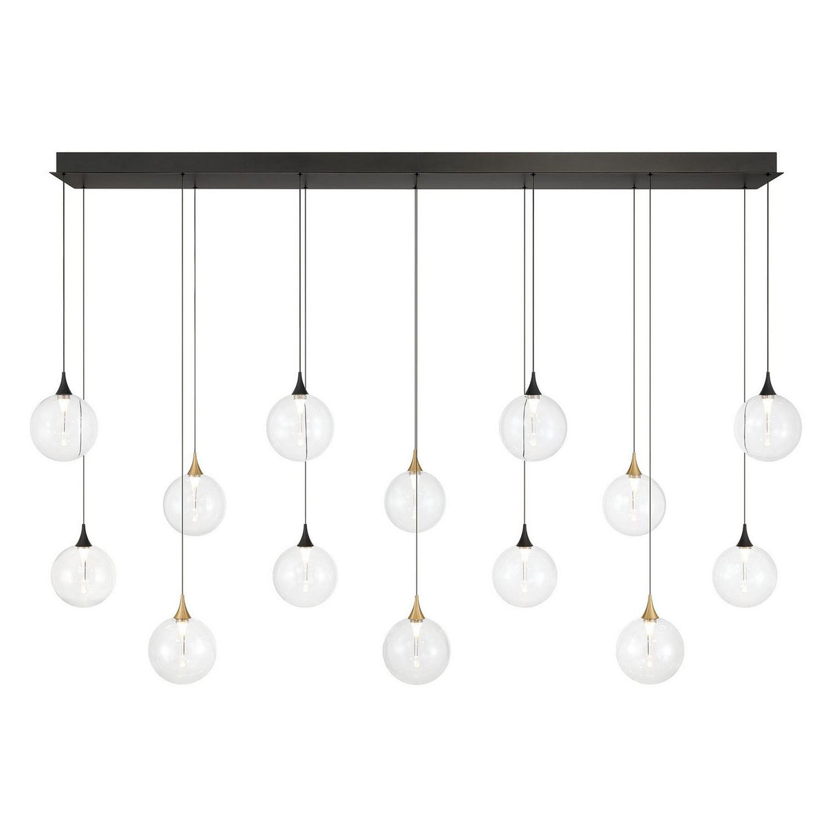 Eurofase Canada - 48940-016 - 14 Light Chandelier - Gold-Black