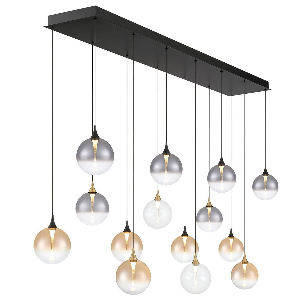 Eurofase Canada - 48940-043 - 14 Light Chandelier - Gold-Black