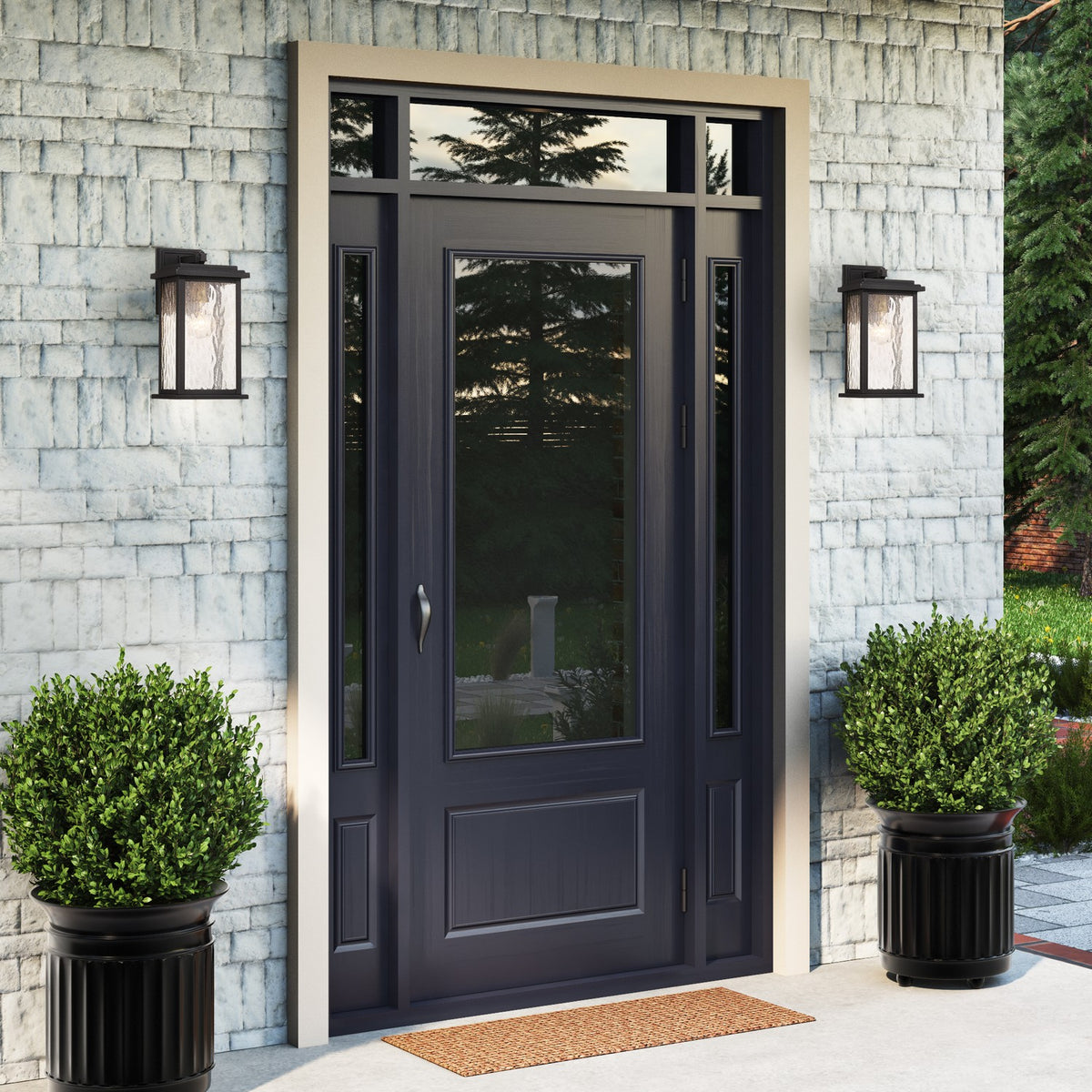 Artcraft Canada - AC9270BK - One Light Outdoor Wall Sconce - Estate - Black, Brass