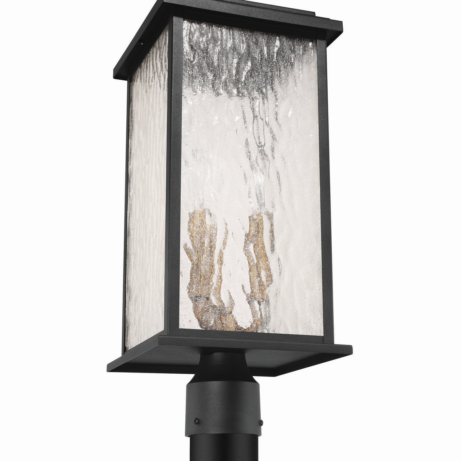 Artcraft Canada - AC9273BK - Three Light Outdoor Post Mount - Estate - Black, Brass