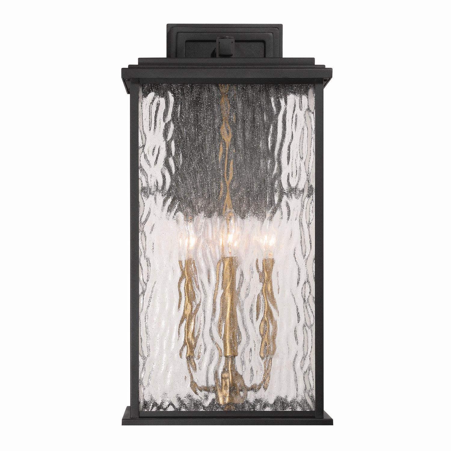 Artcraft Canada - AC9274BK - Four Light Outdoor Wall Sconce - Estate - Black, Brass