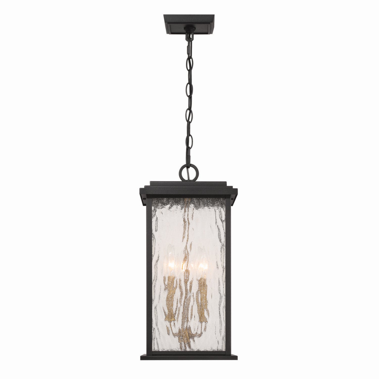 Artcraft Canada - AC9275BK - Three Light Outdoor Pendant - Estate - Black, Brass
