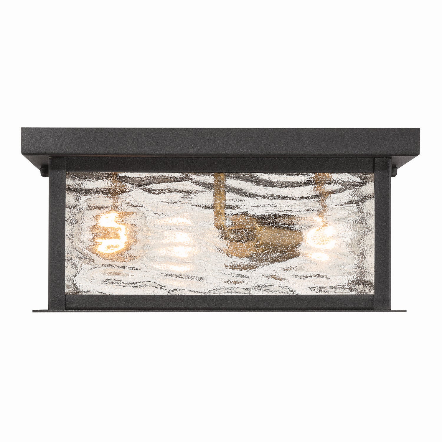 Artcraft Canada - AC9276BK - Three Light Outdoor Flush Mount - Estate - Black, Brass