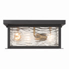 Artcraft Canada - AC9276BK - Lampe extérieure à trois lampes Plafonnier - Estate - Noir, Laiton