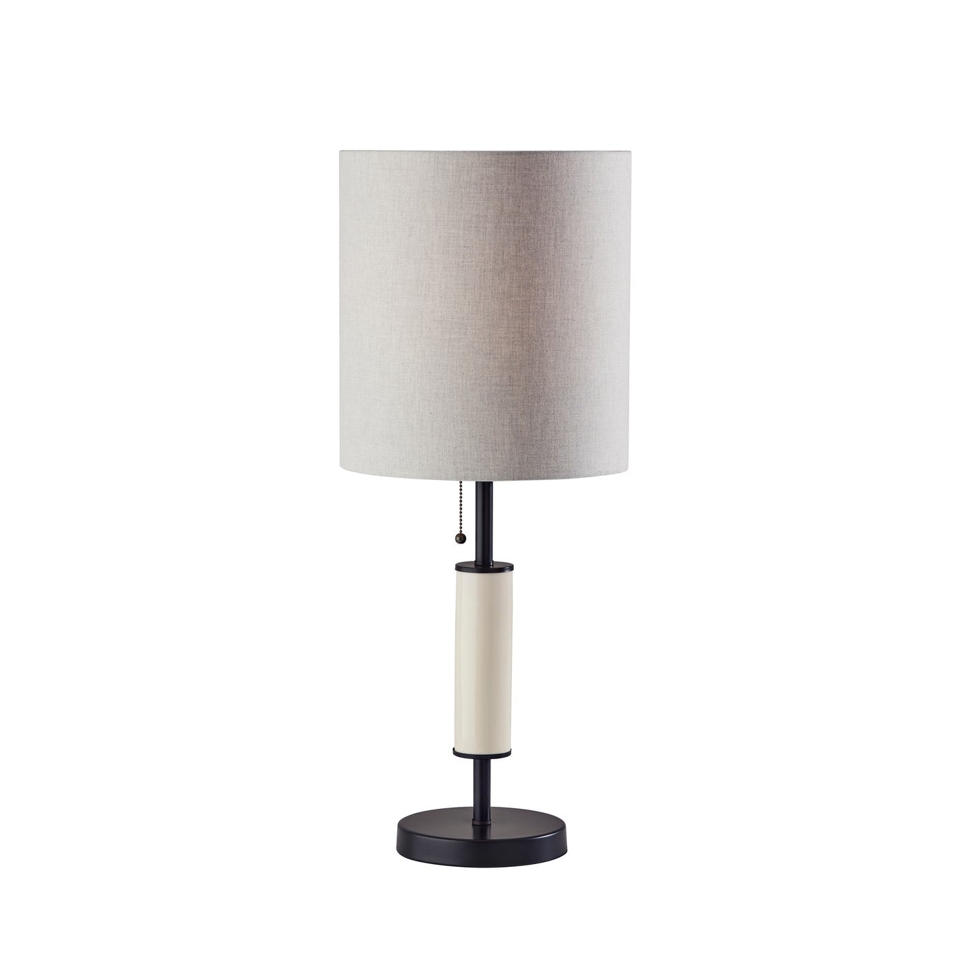 Adesso Home - 1595-01 - Table Lamp - Vanessa - Black W. Taupe Ceramic