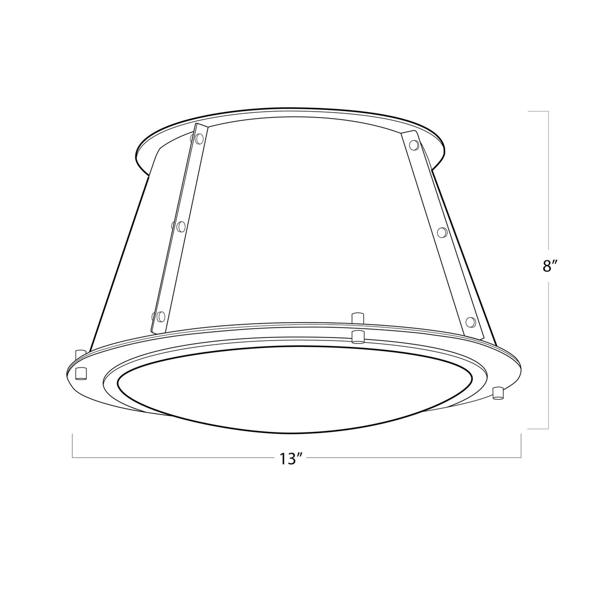 French Maid Flush Mount