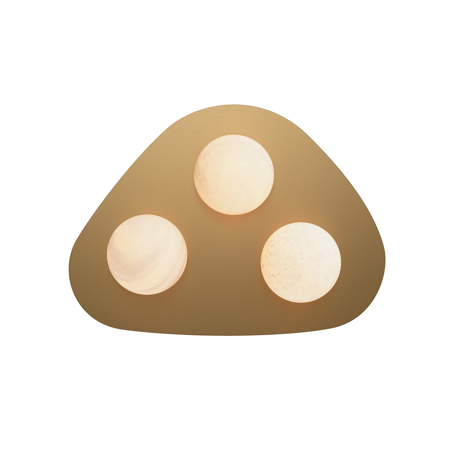 Regina Andrew Canada - 16-1567NB - Three Light Flush Mount - Rhoads - Natural Brass