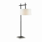 Arteriors - PFI10-SH053 - Lampadaire à une lumière - Eileen - Fer noirci/Blanc/Blanc cassé/Blanc cassé