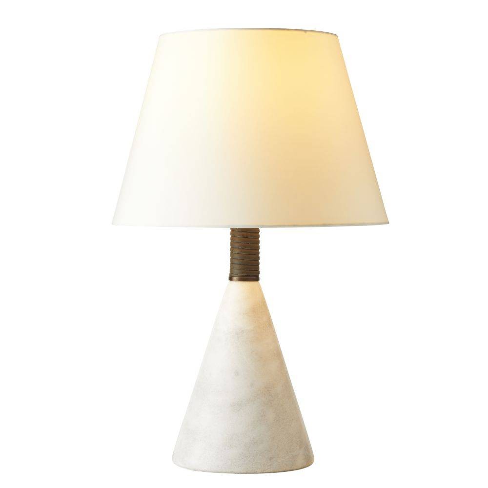 Arteriors - PTC38-SH039 - Une lumière Lampe de table - Everly - Blanc/Graphite/Laiton Heritage/Ivoire