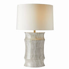 Arteriors - PTS13-SH037 - Une lumière Lampe de table - Destin - Tempête de lune/Laiton antique/Blanc cassé/Blanc cassé