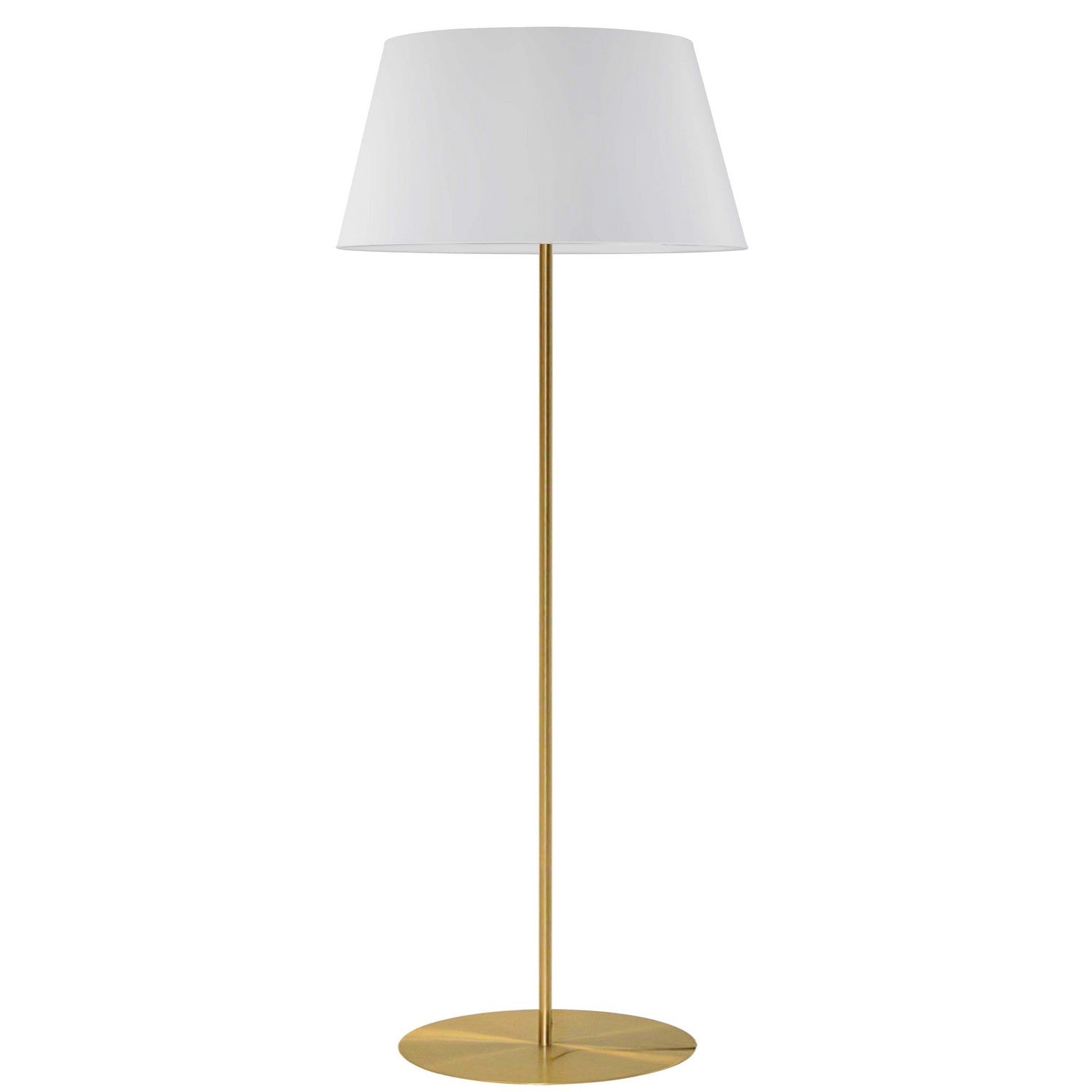 Dainolite Canada - GTC-R631F-AGB-WH - One Light Floor Lamp - Gretchen - Aged Brass