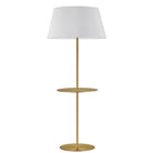 Dainolite Canada - GTC-R641F-AGB-WH - One Light Floor Lamp - Gretchen - Aged Brass