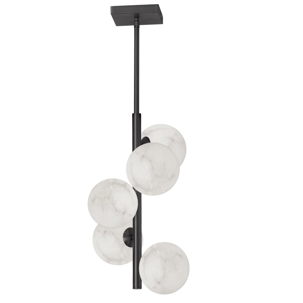 Dainolite Canada - GVA-175P-MB - Five Light Pendant - Giovanna - Alabaster