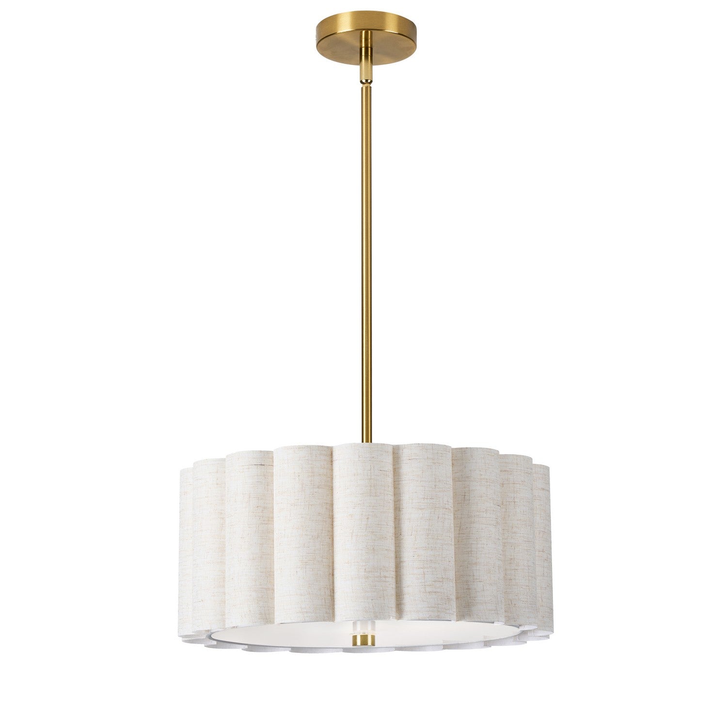 Dainolite Canada - PCA-163P-AGB-FX - Three Light Pendant - Pacifica - Flax