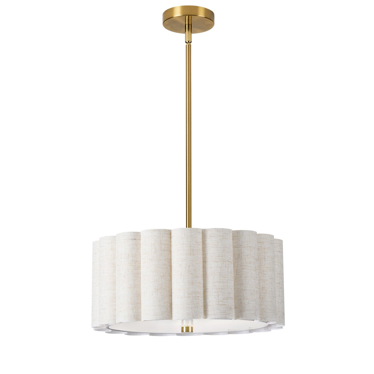 Dainolite Canada - PCA-163P-AGB-FX - Three Light Pendant - Pacifica - Flax