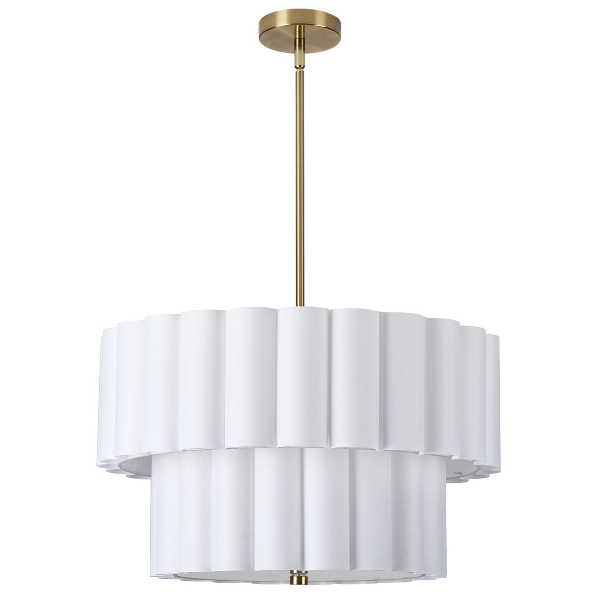 Dainolite Canada - PCA-224P-AGB-WH - Four Light Pendant - Pacifica - White