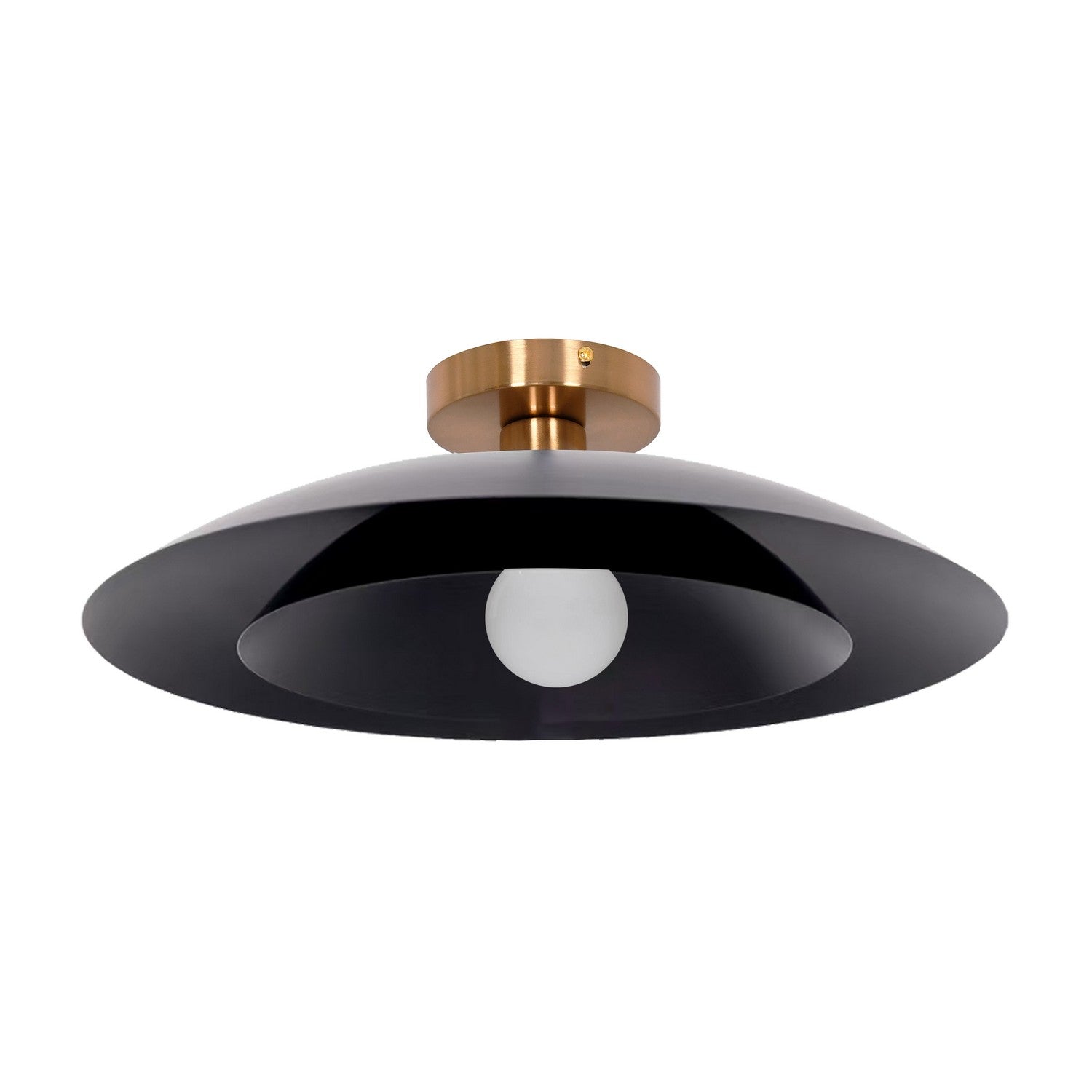 Dainolite Canada - PIM-171SF-MB - One Light Semi-Flush Mount - Pima - Matte Black