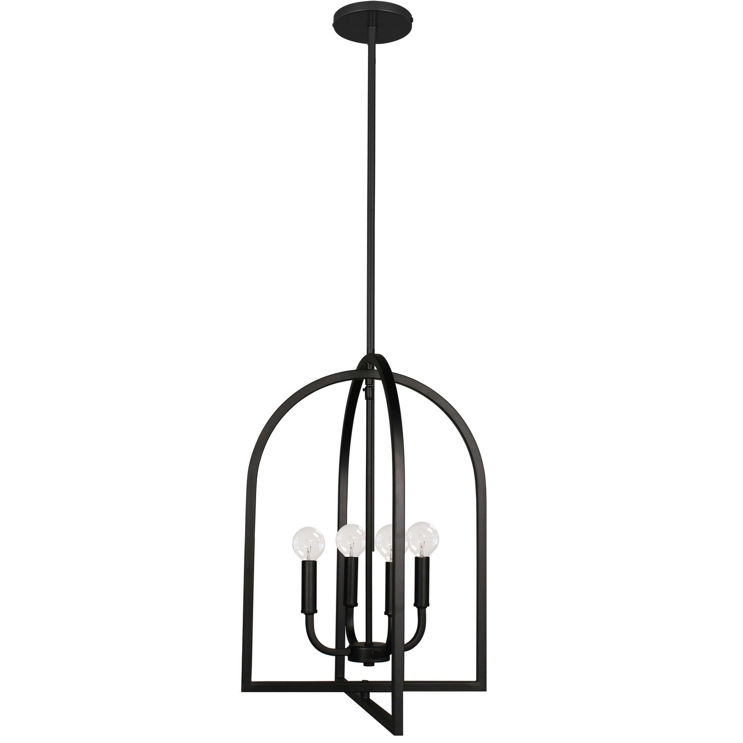 Dainolite Canada - PLA-164P-MB - Four Light Pendant - Pamela - Matte Black