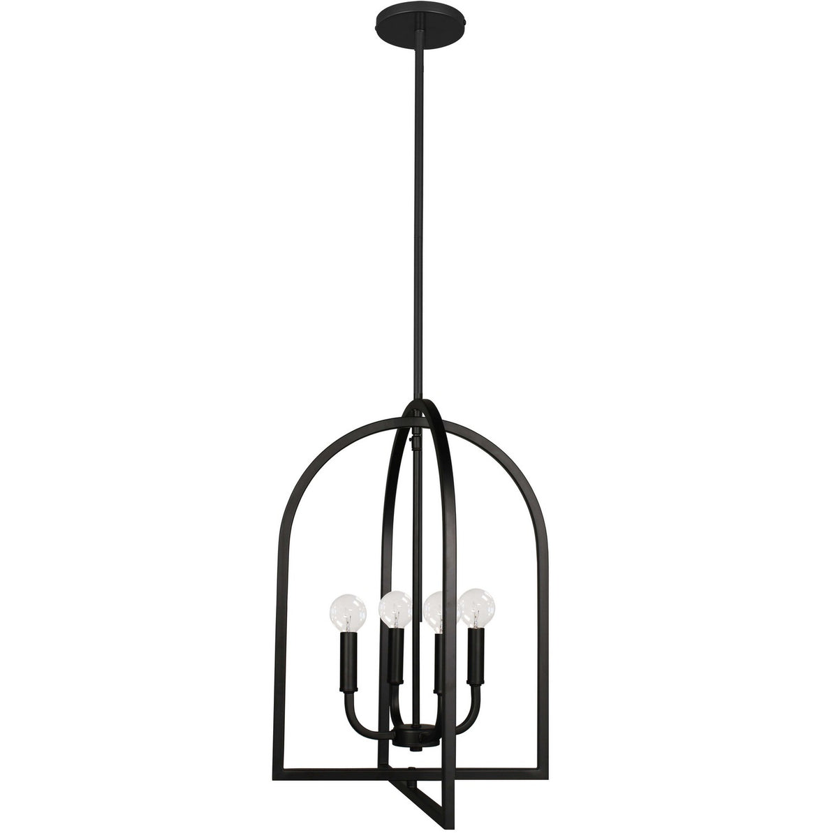 Dainolite Canada - PLA-164P-MB - Four Light Pendant - Pamela - Matte Black