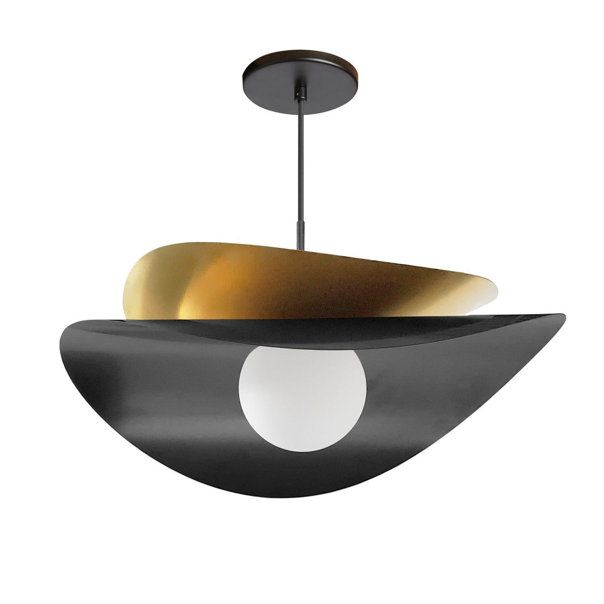 Dainolite Canada - PVN-2015LEDP-MB-AGB - One Light Pendant - Paven - Matte Black