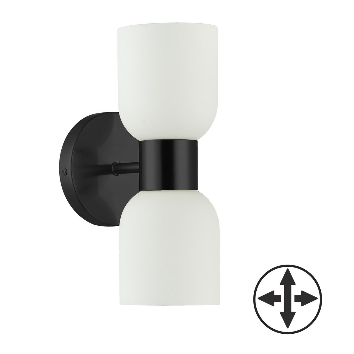Dainolite Canada - VND-102W-MB - Two Light Wall Sconce - Vonda - Matte Black
