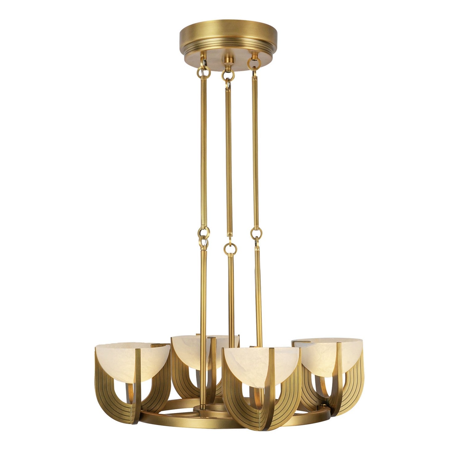 Alora Canada - CH362423VBAR-UNV - LED Chandelier - Colette - Vintage Brass/Alabaster