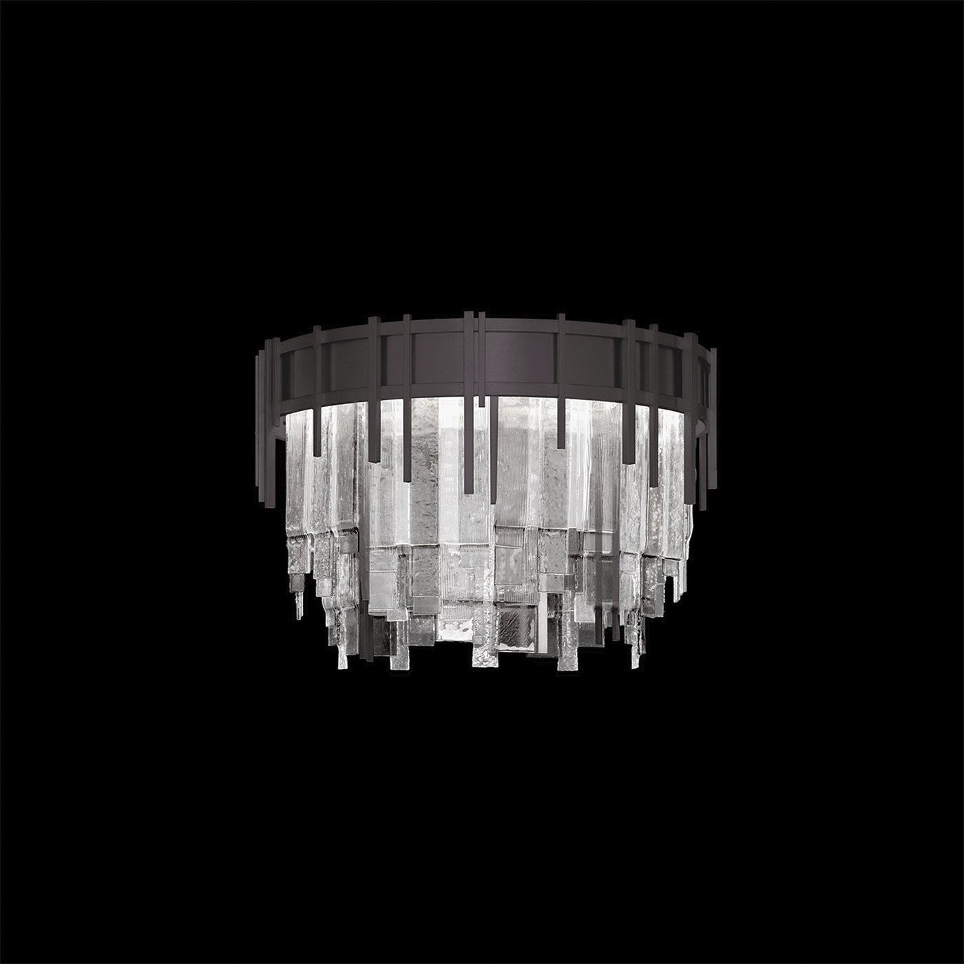 Fine Art - 100079-61 - LED Flush Mount - Arpeggio - Midnight Steel