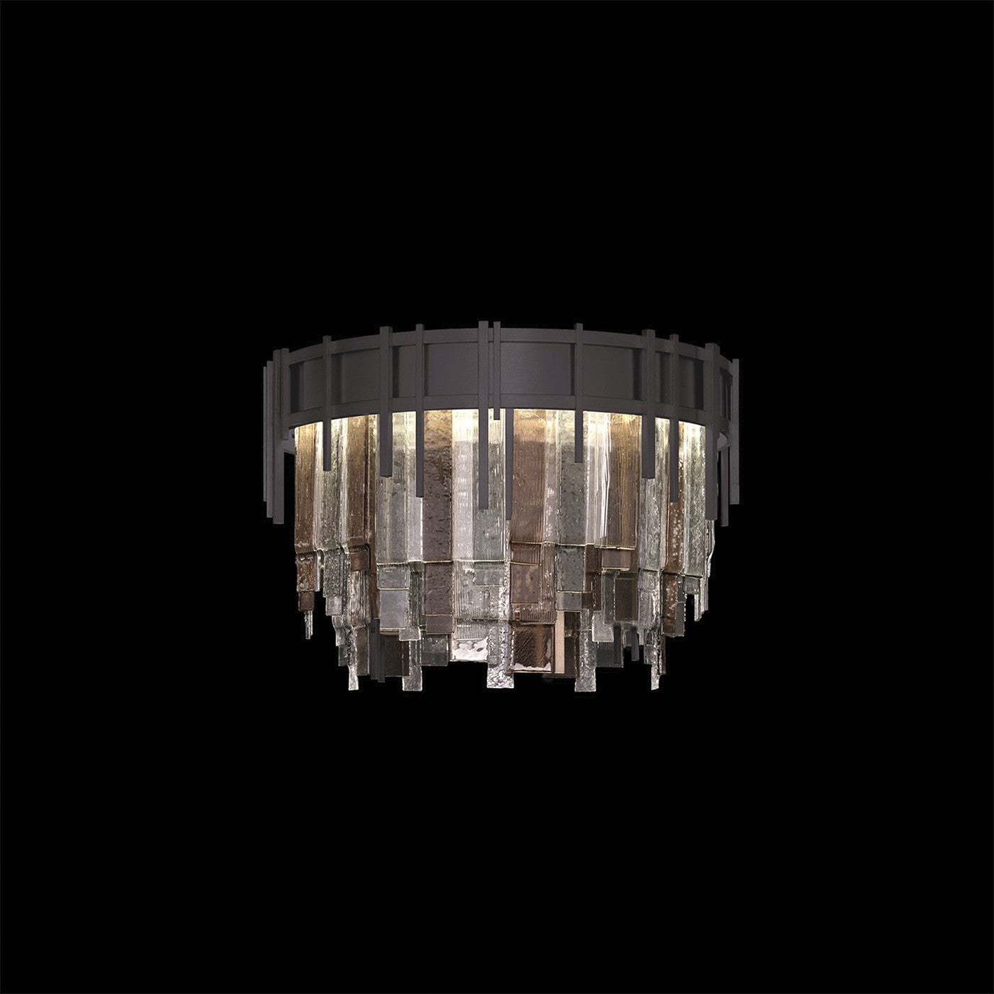 Fine Art - 100079-62 - LED Flush Mount - Arpeggio - Midnight Steel