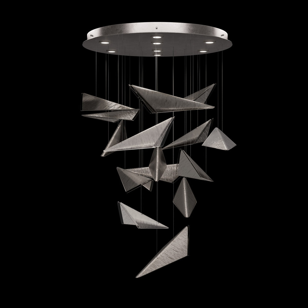 Fine Art - 100120-42 - LED Pendant - Volo - Silver