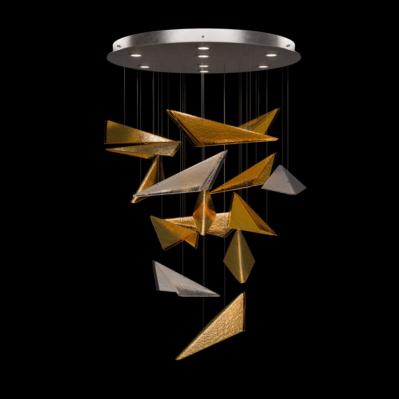 Fine Art - 100120-46 - LED Pendant - Volo - Silver