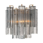 Crystorama - ADD-303-AG-SM - Two Light Wall Sconce - Addis - Aged Brass