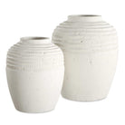 Uttermost - 18245 - Ensemble de 2 vases - Luna - Blanc craie